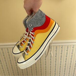 Rainbow Converse High-Top Sneakers